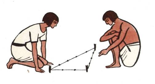 Соотношение сторон в египетском треугольнике