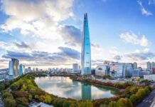 Lotte World Tower – взгляд на самое высокое здание Южной Кореи Lotte World Tower